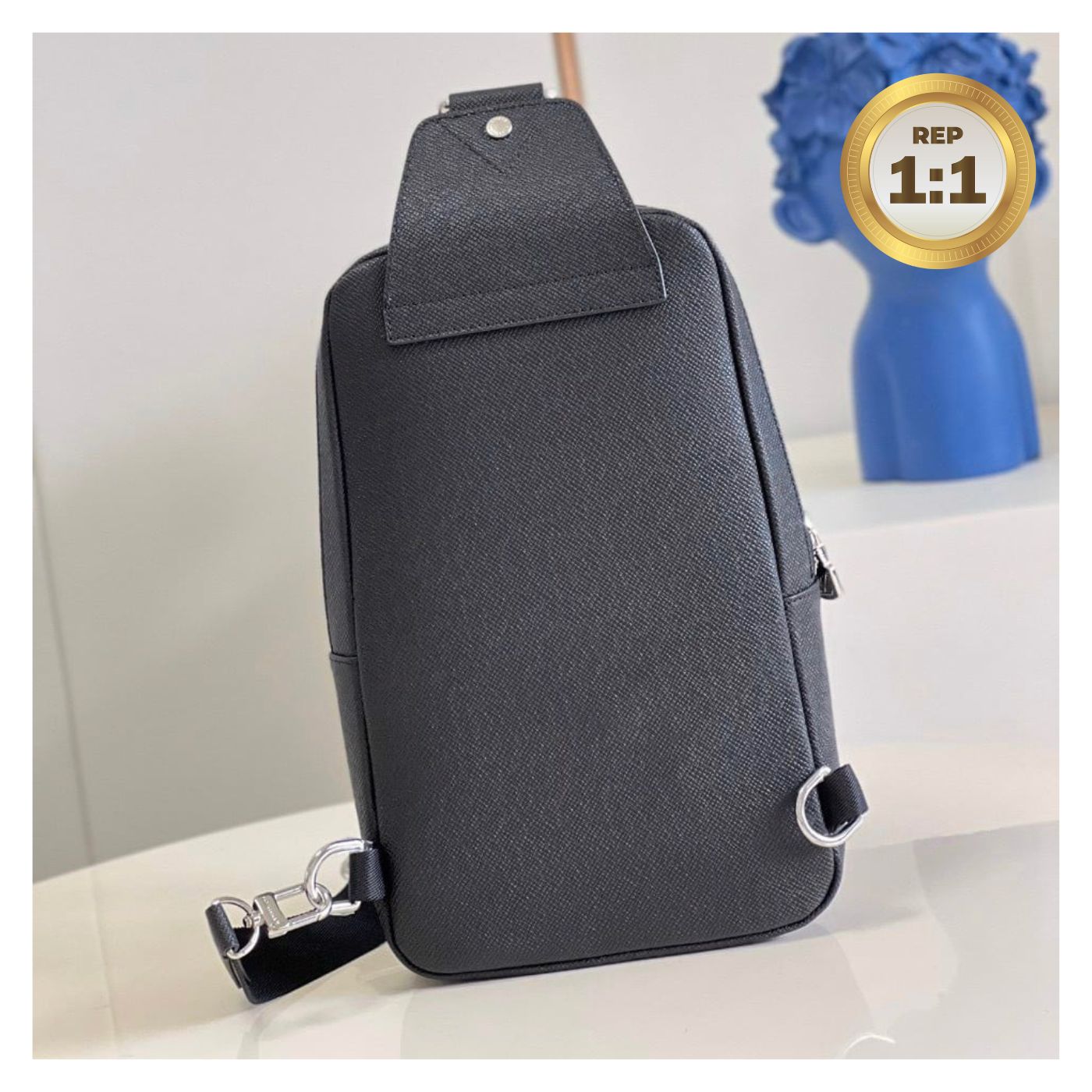 [REP 1:1] Louis Vuitton Avenue Sling Bag Black For Women 12.2in/31cm